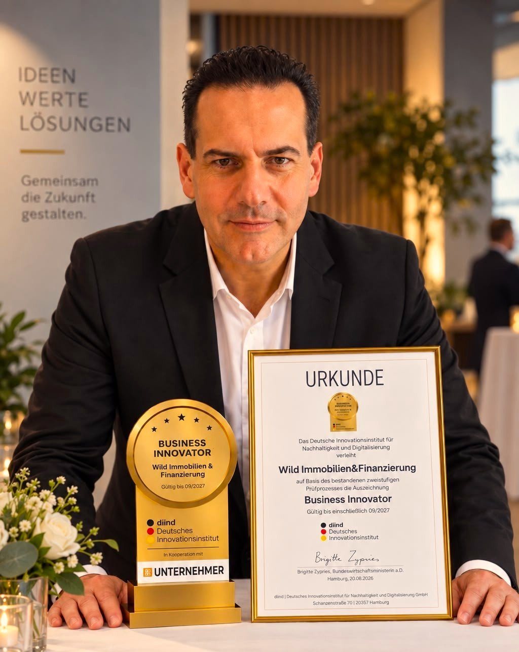 Auszeichnung Karl-Heinz Wild Business Innovator 2026 Auszeichnung Karl-Heinz Wild Business Innovator 2026