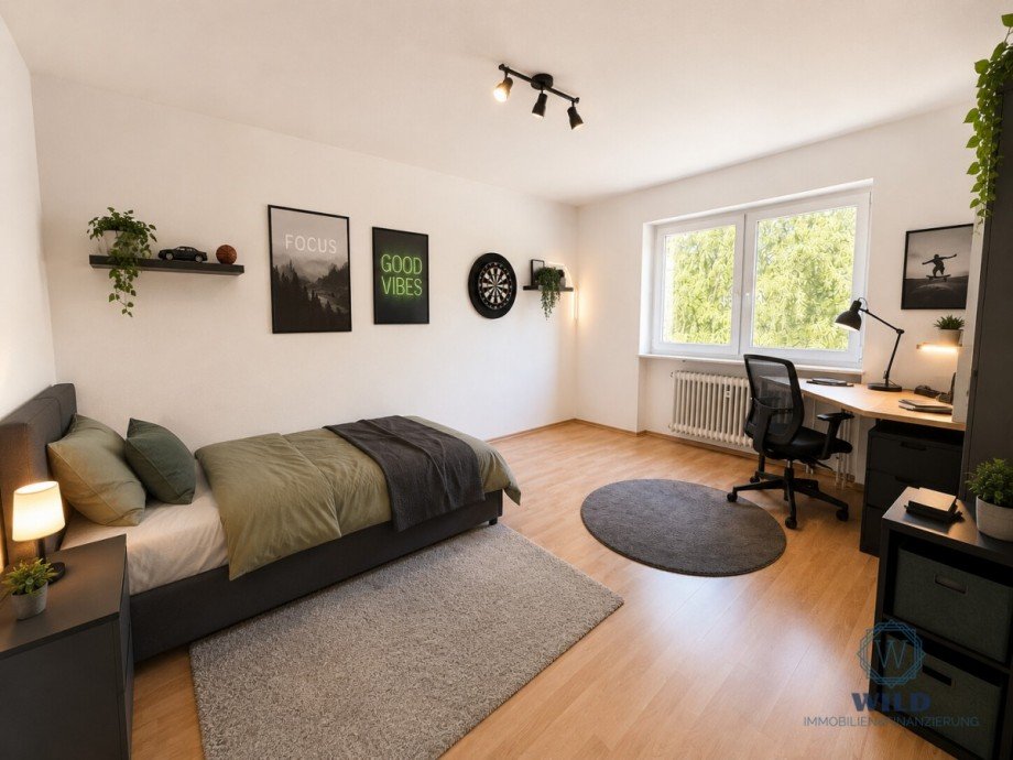 Schlafzimmer KI-Info Etagenwohnung Ottweiler