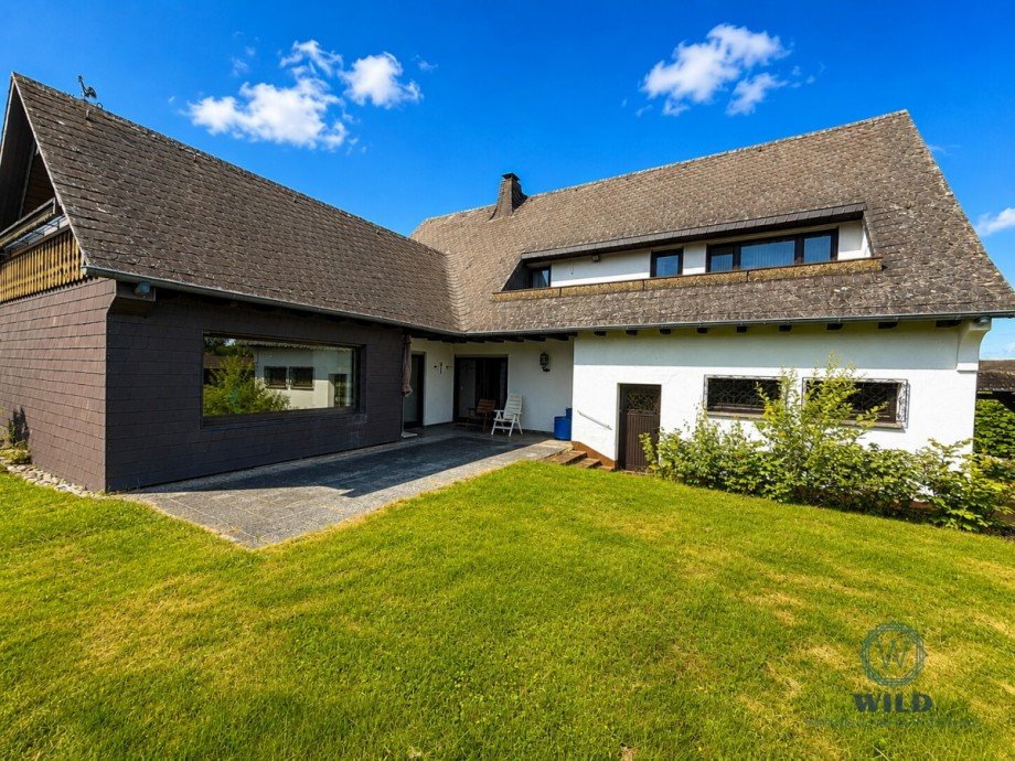 R�ckansicht Einfamilienhaus Heusweiler