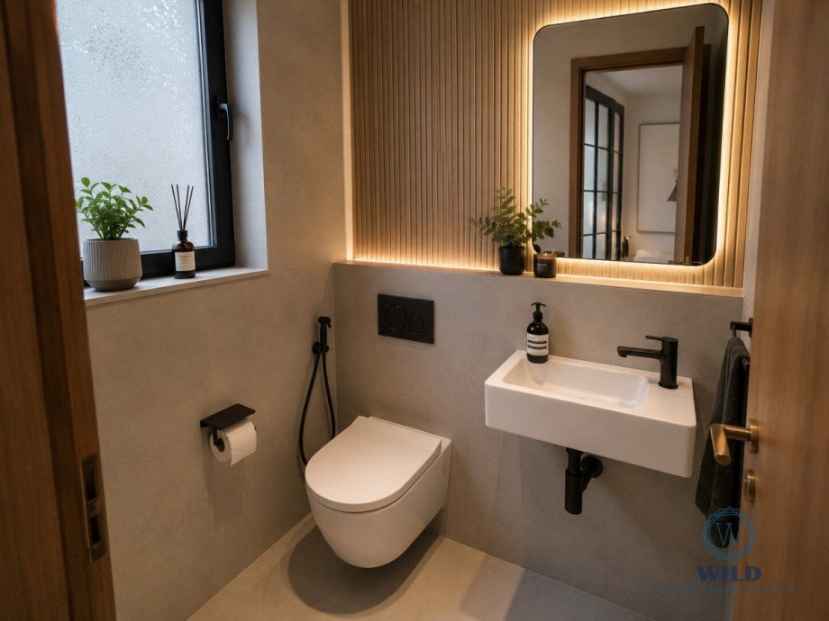 Designidee-G�ste-WC Einfamilienhaus Heusweiler
