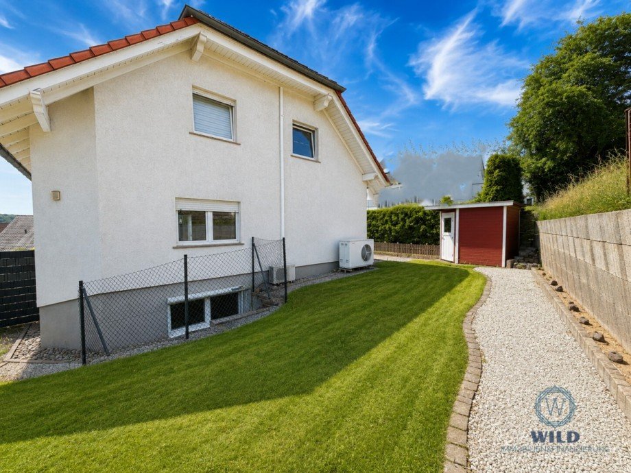 R�ckansicht Einfamilienhaus P�ttlingen
