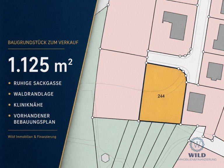 Grundst�ck P�ttlingen Wohngrundst�ck 1.125 m� Baugrundst�ck in ruhiger Sackgasse - Waldrand- und Klinikn�he