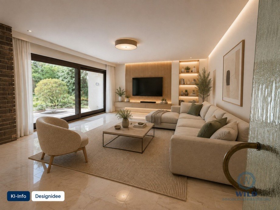 Wohnzimmer - KI Bungalow P�ttlingen