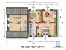 Obergeschoss (Grundrisse stammen von 1956 und k�nnen vom aktuellen Zustand abweichen) Wohnen, vermieten, gemeinsam leben - zwei H�user mit vielen M�glichkeiten