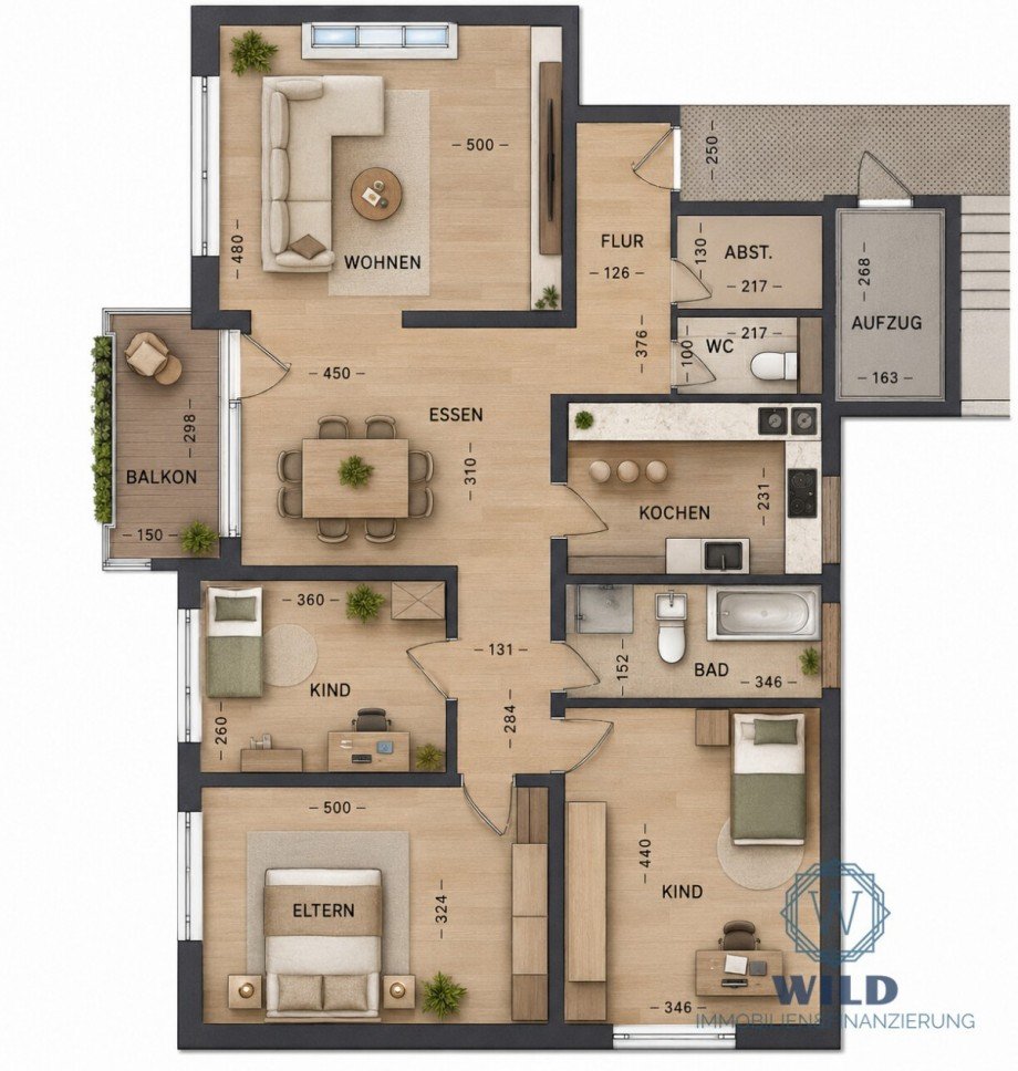Grundriss Etagenwohnung Ottweiler