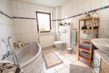 Bad+Wanne 3-Zimmer-Wohnung mit Terrassenflair in ruhiger Lage von Riegelsberg!