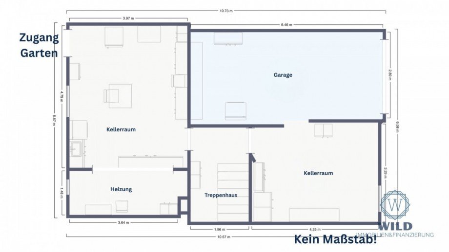 Grundriss-Kellergeschoss Reihenmittelhaus P�ttlingen
