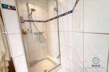 Dusche 3-Zimmer-Wohnung mit Terrassenflair in ruhiger Lage von Riegelsberg!