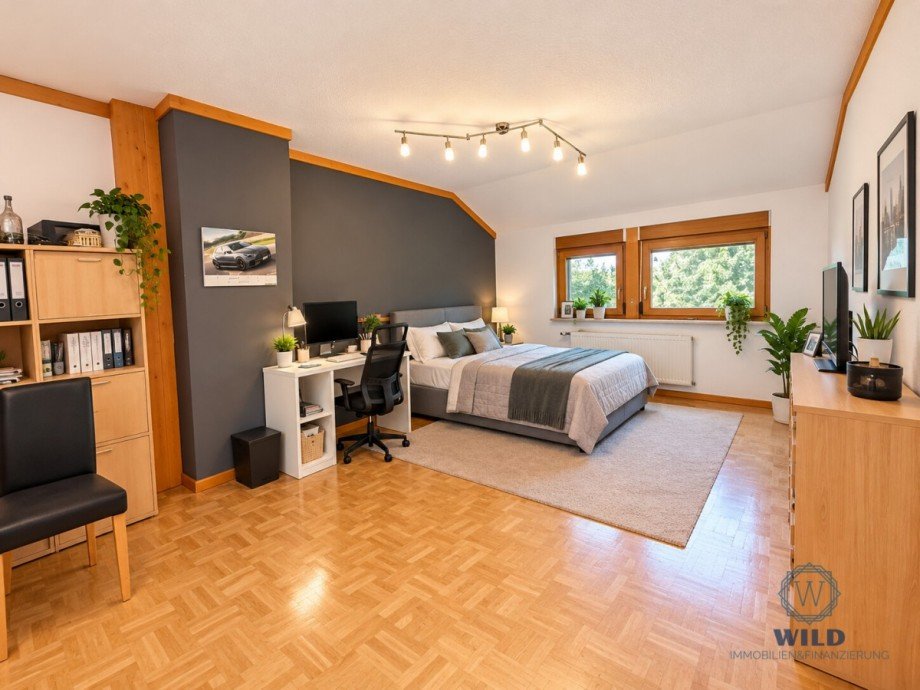Schlafzimmer 2-DG Reihenmittelhaus P�ttlingen / Engelfangen
