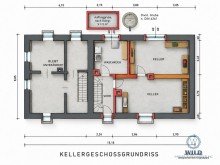 Keller  (Grundrisse stammen von 1956 und k�nnen vom aktuellen Zustand abweichen) Wohnen, vermieten, gemeinsam leben - zwei H�user mit vielen M�glichkeiten